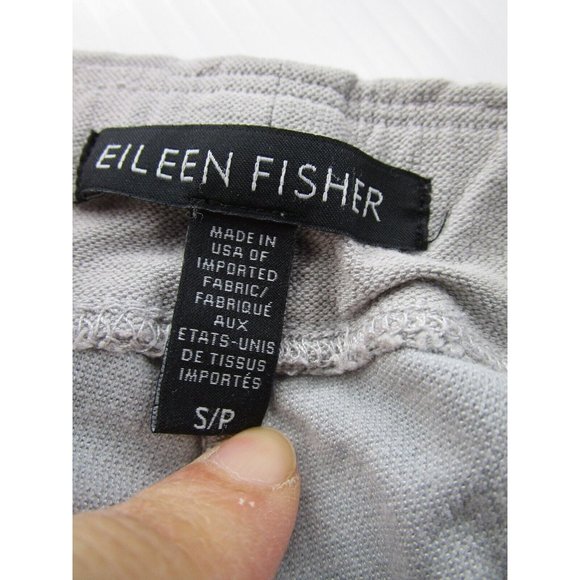 Eileen Fisher Pants Small Leggings Pull On Ruched Straight Knit USA - Picture 5 of 7